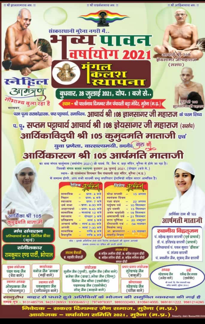 Shri Parshvnath Digamber Jain Panchayati Bada Mandir, Mahavirpura, Morena (M.P.) image 26
