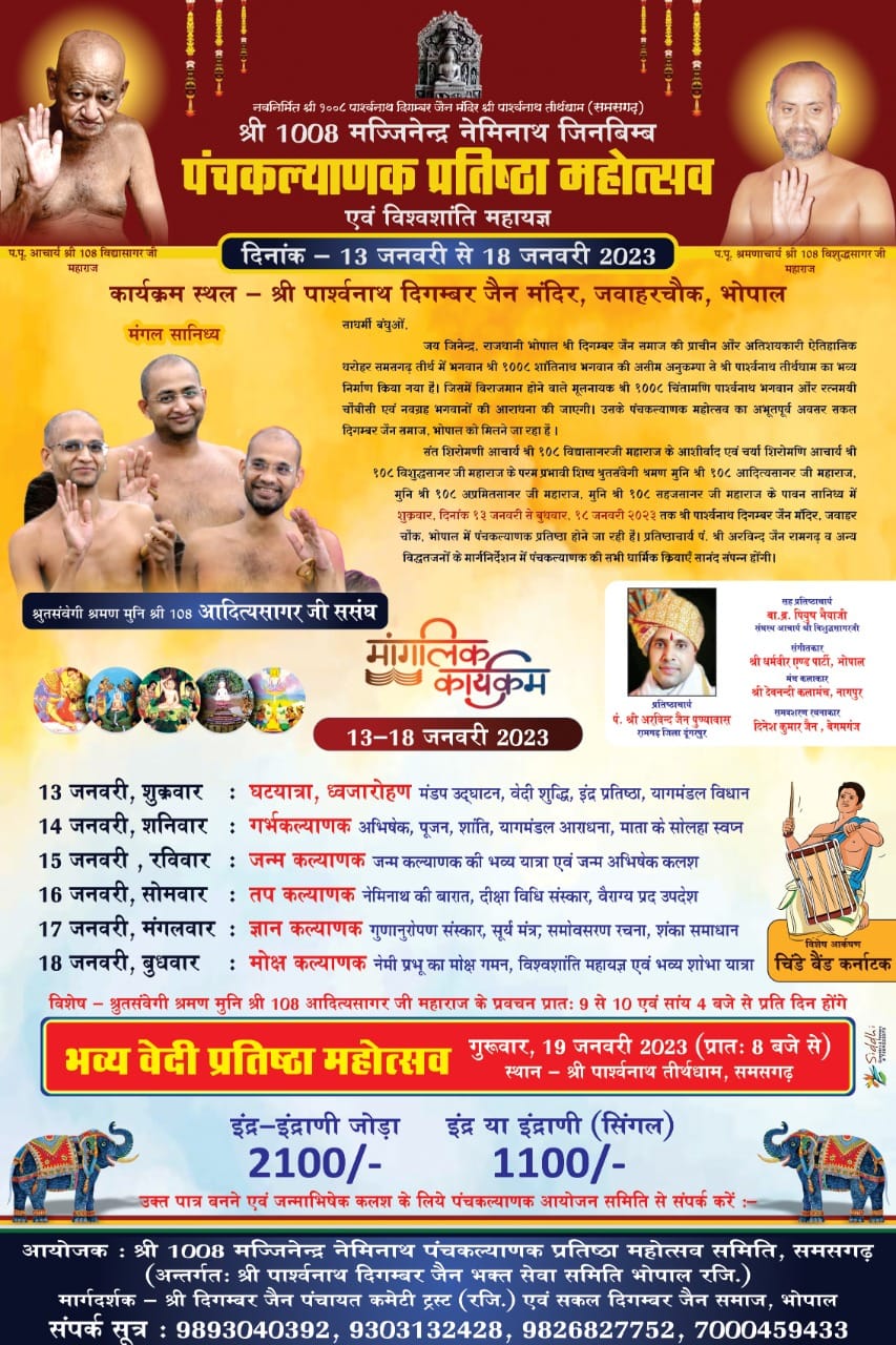 Shri Parshvanath Digamber Jain Mandir, Jawahar Chowk, Bhopal (M.P.) image 1
