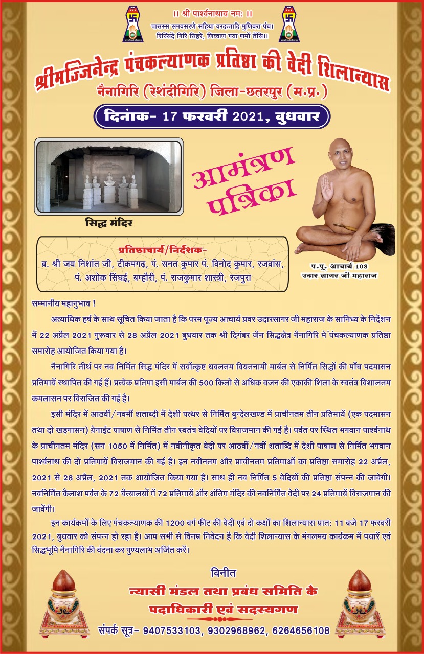 Shri 1008 Digambar Jain Siddha Kshetra Nainagiri (Reshandigir), District-Chhatarpur (M.P.) image 20