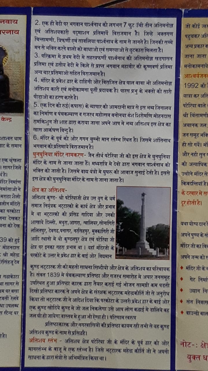 Shri Parshvnath Digamber Jain Atishaya Kshetra - Pateria, Garhakota, District – Sagar (M.P.) image 10