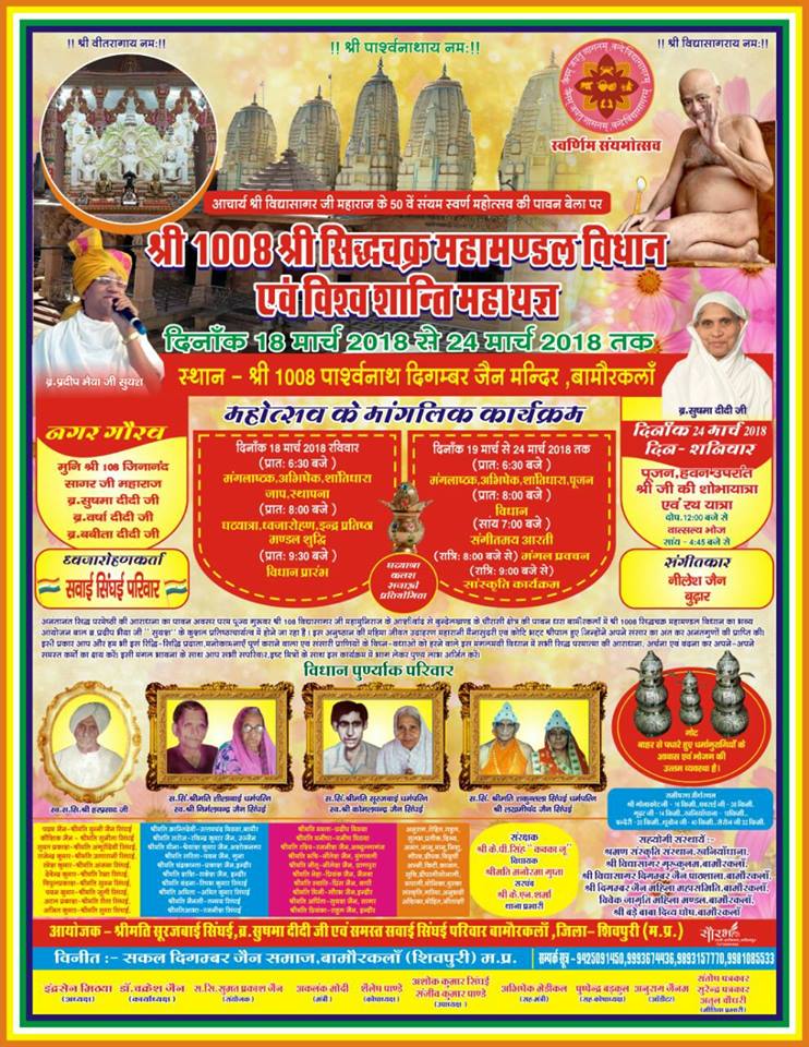 Shri 1008 Parshvnath Digamber Jain Mandir, Bamore Kalan, District-Shivpuri (M.P.) image 4