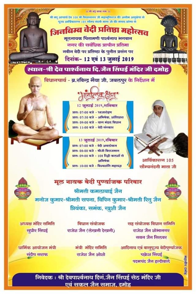 Shri Dev Parshvnath Digamber Jain Singhai Mandir, City Nal, Damoh (M.P.) image 5