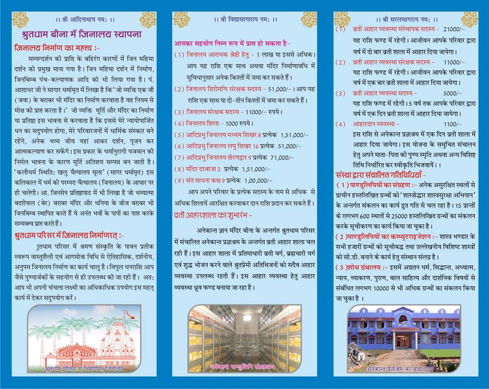 Shri 1008 Adinath Jinalaya 'Shrutdham' and Anekant Gyan Mandir, Hingti, District-Sagar (Madhya Pradesh) image 9