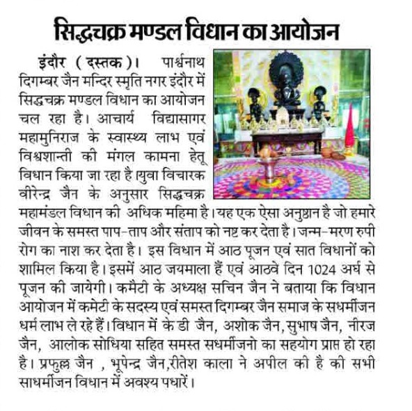 Shri 1008 Vighanhar Chintamani Parshvnath Digamber Jain Mandir, Smriti Nagar, Indore (Madhya Pradesh) thumbnail 4