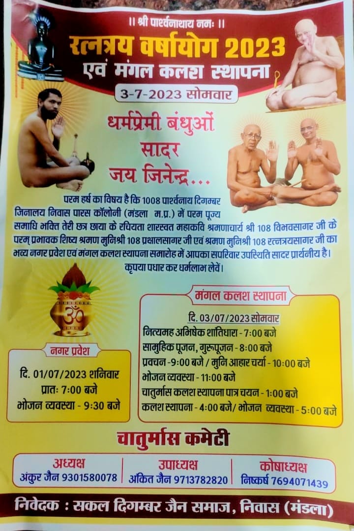 Shri Parshvnath Digamber Jain Panchayati Mandir, Shri Ram Ward, Mandla (Madhya Pradesh) thumbnail 2