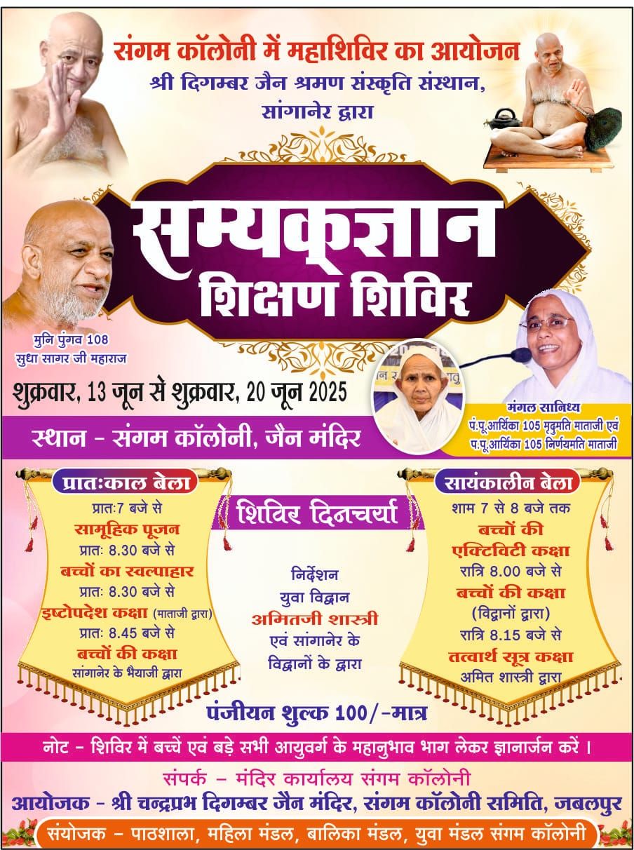 Shri 1008 Chandraprabh Digamber Jain Mandir, Sangam Colony, Sarvodaya Nagar, Jabalpur (Madhya Pradesh) image 1
