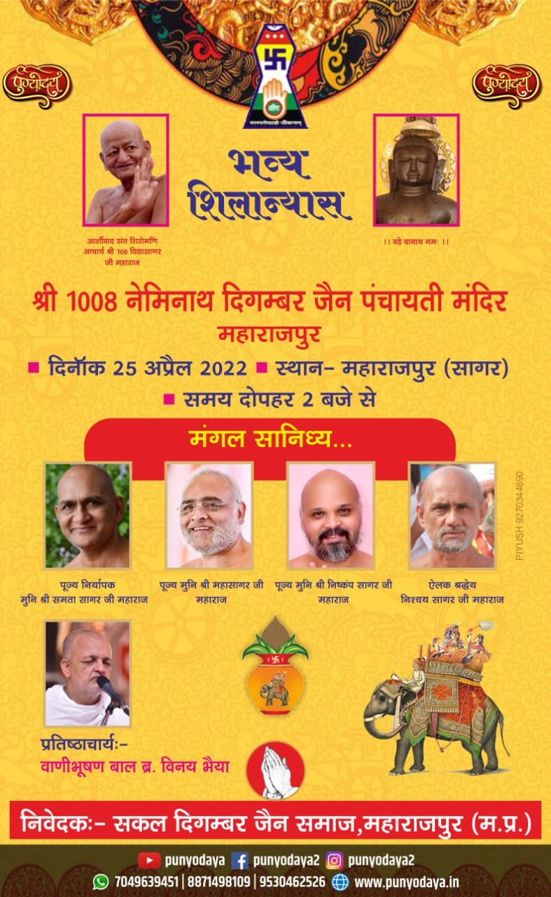 Shri 1008 Neminath Digamber Jain Panchayati Mandir, Maharajpur, Tehsil - Deori, District - Sagar (M.P.) image 2