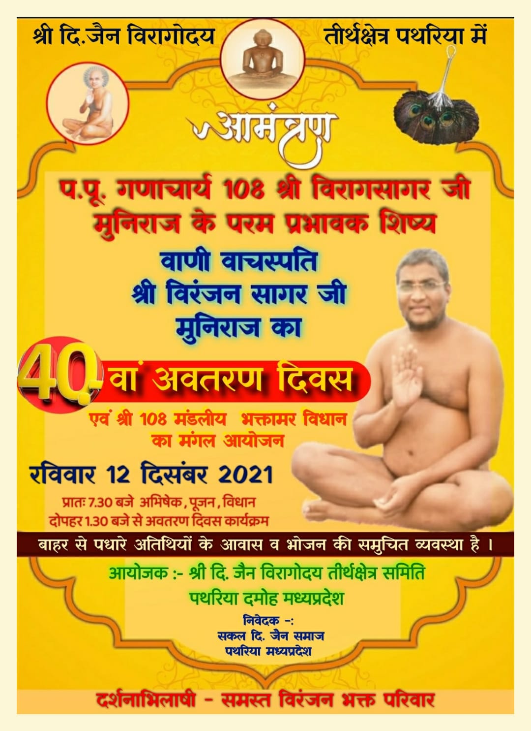 Viragodaya Tirth Dharmdham Digamber Jain Atishaya Kshetra, Patharia, District - Damoh (Madhya Pradesh) image 8