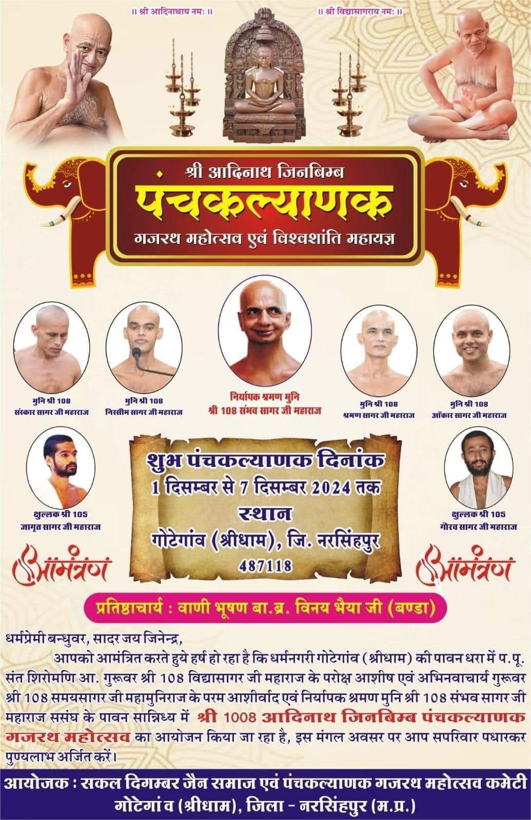 Shri Digamber Jain Panchayati Mandir, Patharya - Ripta, Gotegaon, District - Narsimhapur (M.P.) image 8