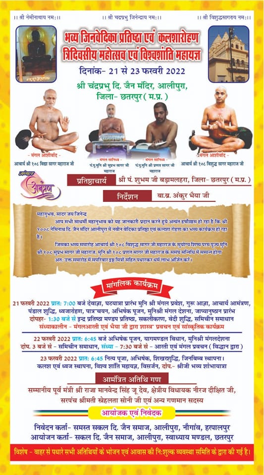 Shri Chandraprabhu Digamber Jain Mandir, Alipura, District - Chhatarpur (M.P.) main image