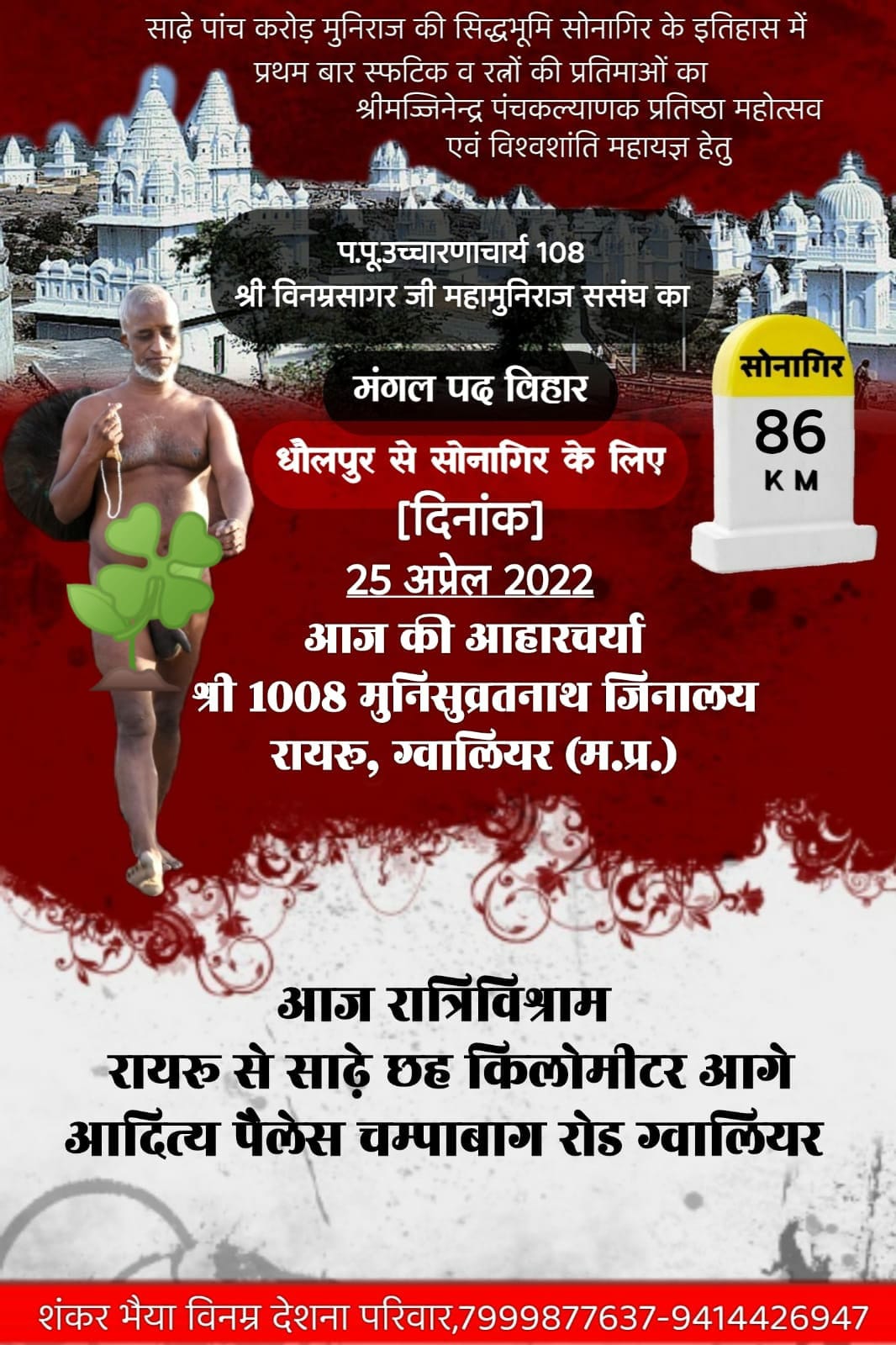 Shri 1008 Munisuvratnath Jinalaya, Rairu, District - Gwalior (M.P.) main image
