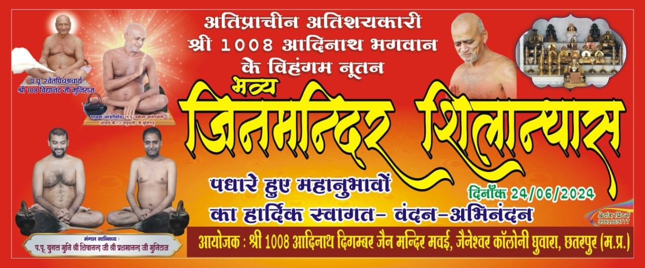 Shri 1008 Adinath Digamber Jain Mandir Mawai, Jaineshwar Colony, Ghuwara, District - Chhatarpur (M.P.) main image