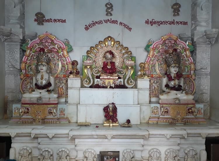 Shri Shankeshwar Parshvnath Shwetamber Jain Derasar, Sahkar Nagar, Railway Colony, Bharvad Vado, Botad (Gujarat) image 3