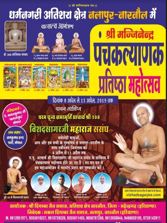 Shri 1008 Bhagwan Shantinath Digamber Jain Mandir, Nalapur, Narnaul, District-Mahendragarh (Haryana) image 1
